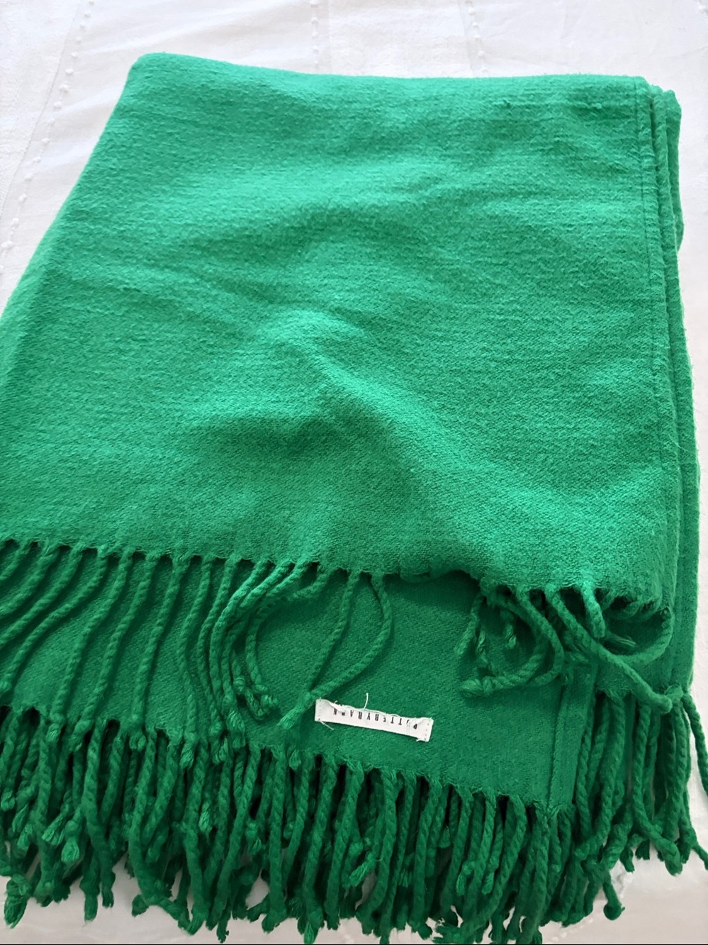 Pottery Barn Green throw blanket - Picture 11 of 13